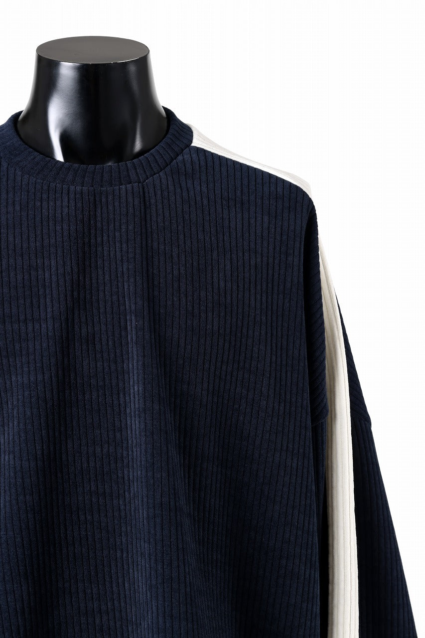 A.F ARTEFACT MODUROY KNIT TOPS (NAVY x IVORY) - Image 5