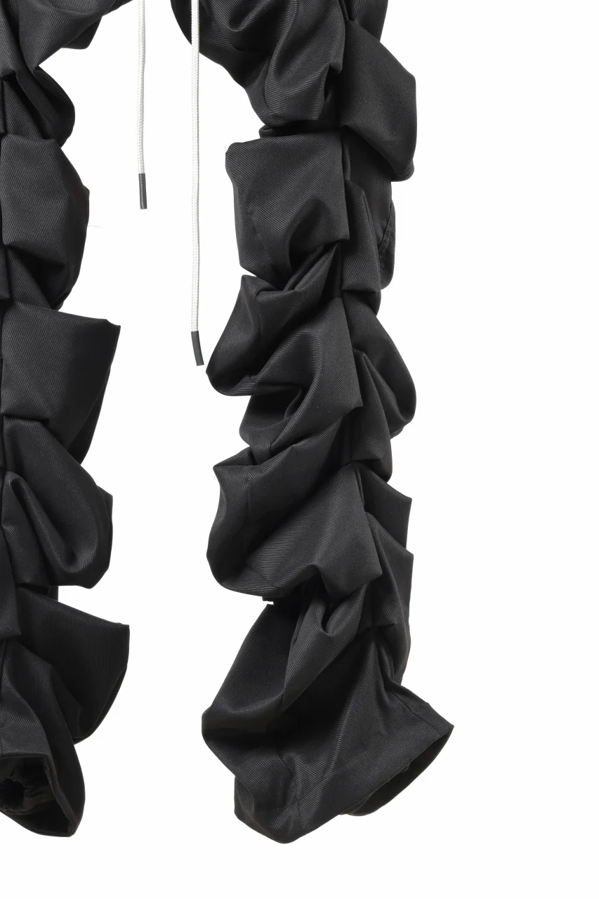 A.F ARTEFACT MONSTER TUCK VOLUME BAGGY PANTS / LUXE-TWILL (BLACK) - Image 17
