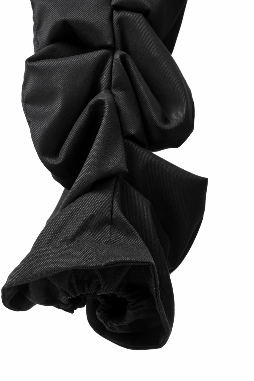 A.F ARTEFACT MONSTER TUCK VOLUME BAGGY PANTS / LUXE-TWILL (BLACK) - Image 18