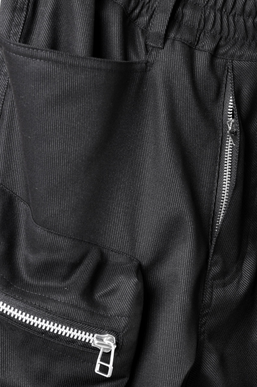A.F ARTEFACT MONSTER TUCK VOLUME BAGGY PANTS / LUXE-TWILL (BLACK) - Image 20