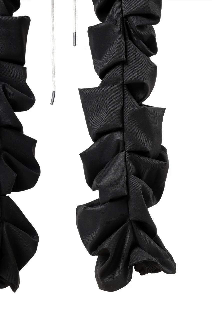 A.F ARTEFACT MONSTER TUCK VOLUME BAGGY PANTS / LUXE-TWILL (BLACK) - Image 23