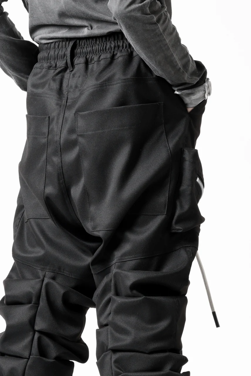A.F ARTEFACT MONSTER TUCK VOLUME BAGGY PANTS / LUXE-TWILL (BLACK) - Image 32