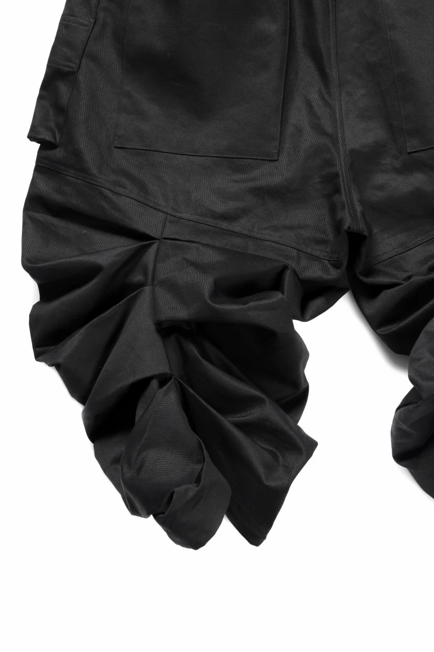 A.F ARTEFACT MONSTER TUCKE SHORTS / SOFT CHINO CLOTH (BLACK) - Image 11