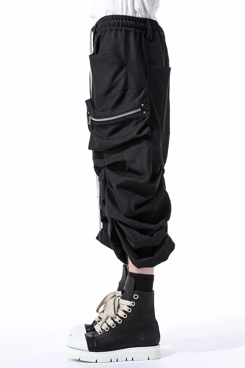 A.F ARTEFACT MONSTER TUCKE SHORTS / SOFT CHINO CLOTH (BLACK) - Image 15