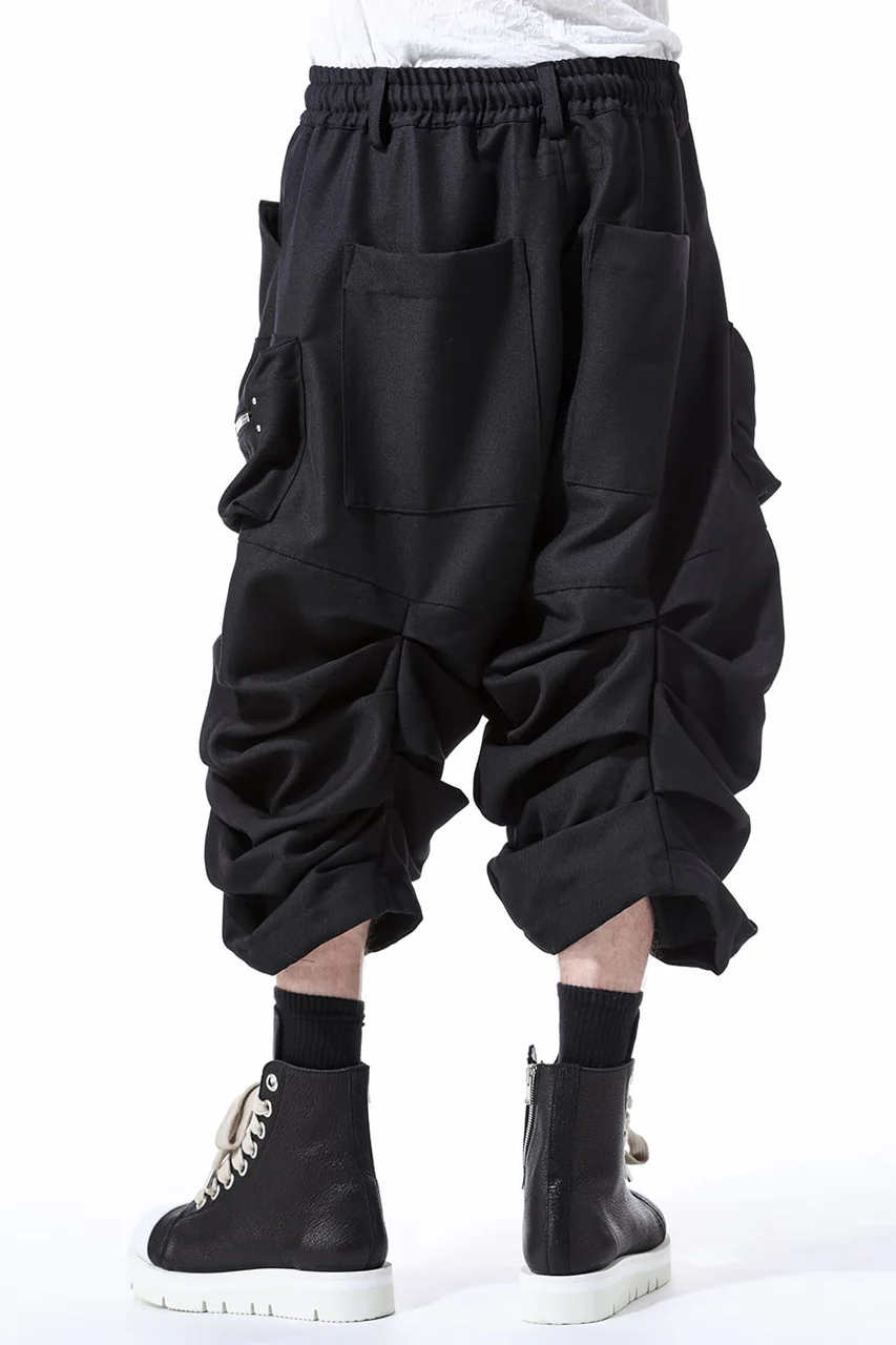 A.F ARTEFACT MONSTER TUCKE SHORTS / SOFT CHINO CLOTH (BLACK) - Image 17