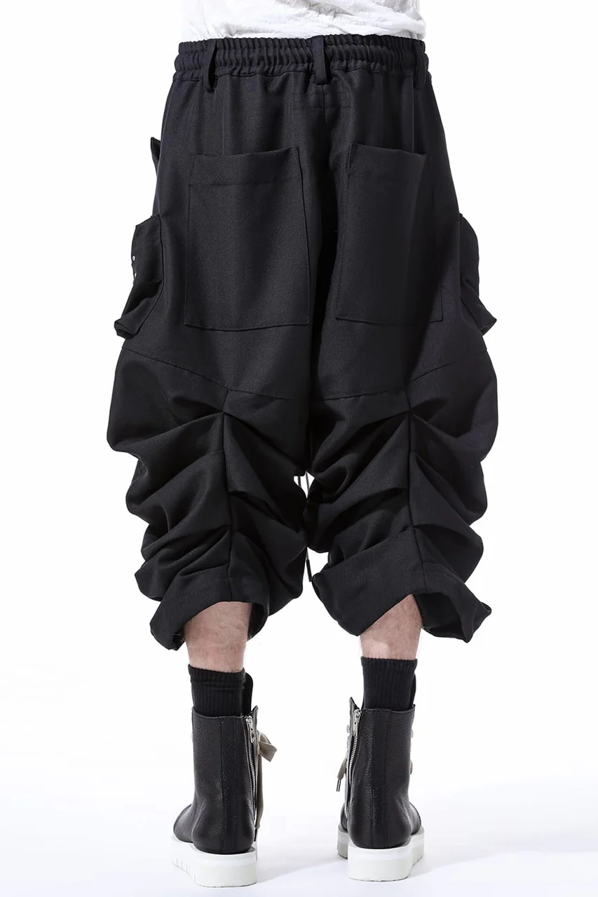 A.F ARTEFACT MONSTER TUCKE SHORTS / SOFT CHINO CLOTH (BLACK) - Image 18