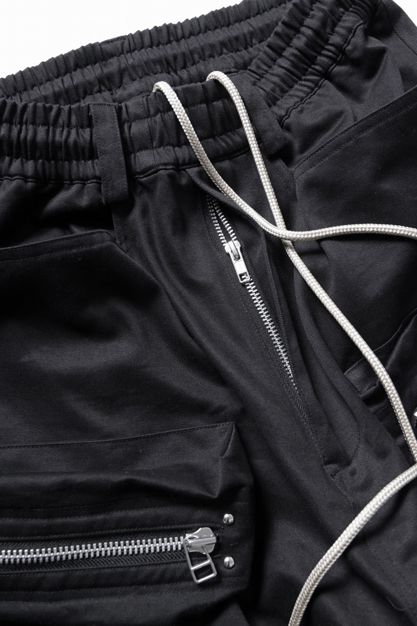 A.F ARTEFACT MONSTER TUCKE SHORTS / SOFT CHINO CLOTH (BLACK) - Image 8