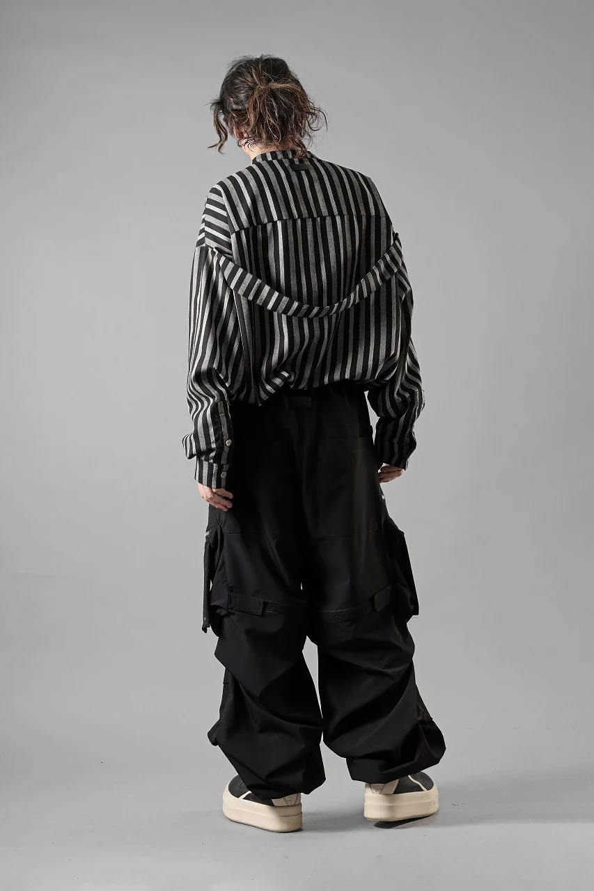 A.F ARTEFACT MULTI FLAP WIDE PANTS / TECH SMOOTH (BLACK) - Image 13