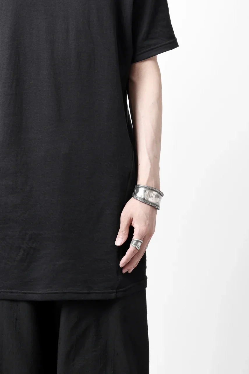 A.F ARTEFACT MULTI PANEL SLIMFIT T-SHIRT / SOFT DOUBLEFACE (BLACK) - Image 15