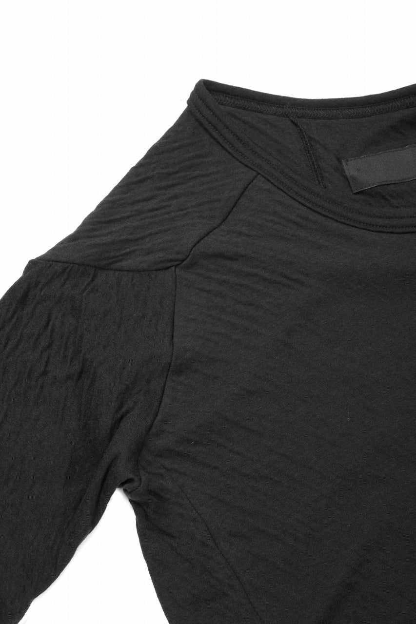 A.F ARTEFACT MULTI PANEL SLIMFIT T-SHIRT / SOFT DOUBLEFACE (BLACK) - Image 6