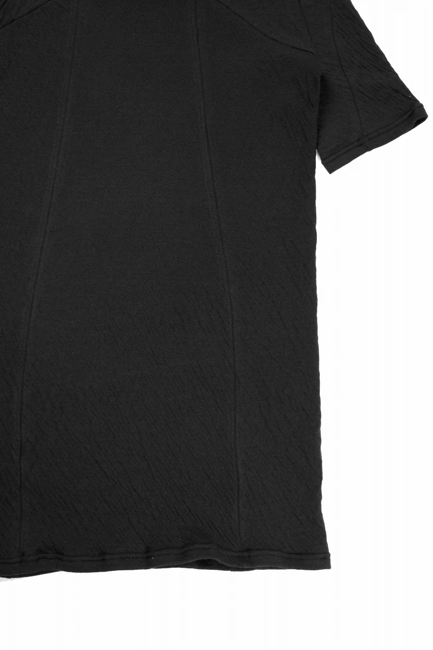 A.F ARTEFACT MULTI PANEL SLIMFIT T-SHIRT / SOFT DOUBLEFACE (BLACK) - Image 7