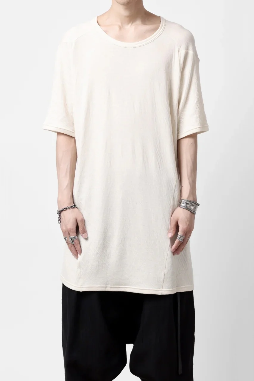 A.F ARTEFACT MULTI PANEL SLIMFIT T-SHIRT / SOFT DOUBLEFACE (IVORY) - Image 12