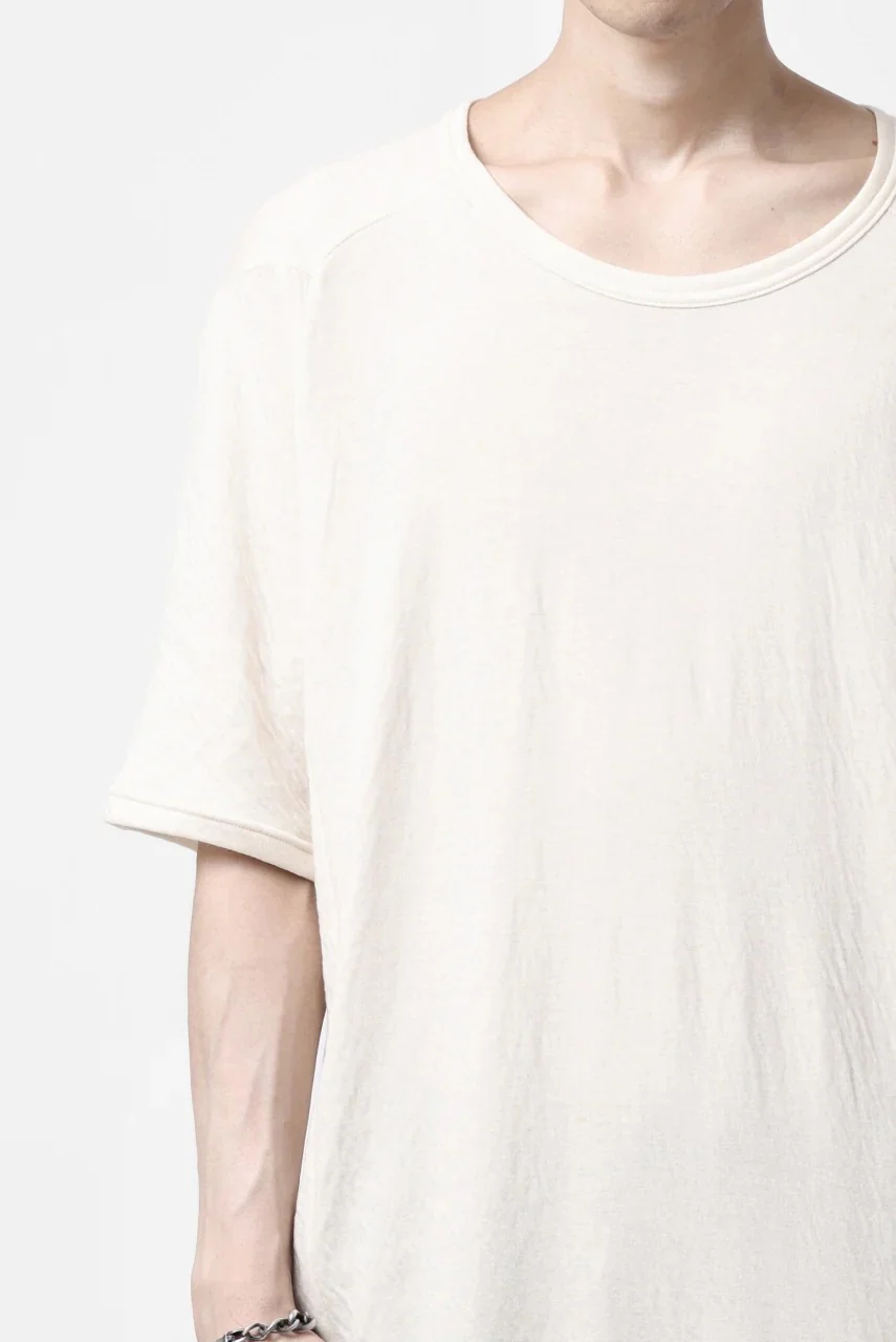 A.F ARTEFACT MULTI PANEL SLIMFIT T-SHIRT / SOFT DOUBLEFACE (IVORY) - Image 15