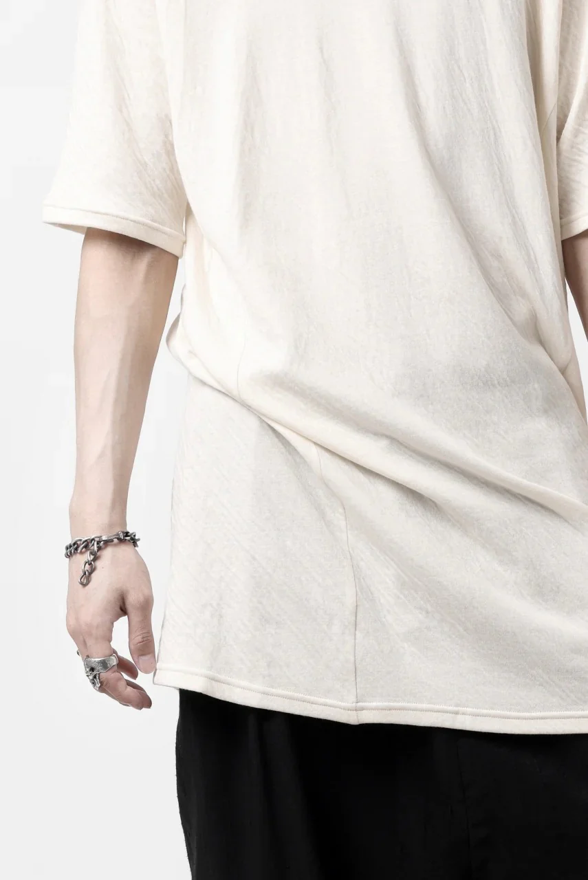 A.F ARTEFACT MULTI PANEL SLIMFIT T-SHIRT / SOFT DOUBLEFACE (IVORY) - Image 16