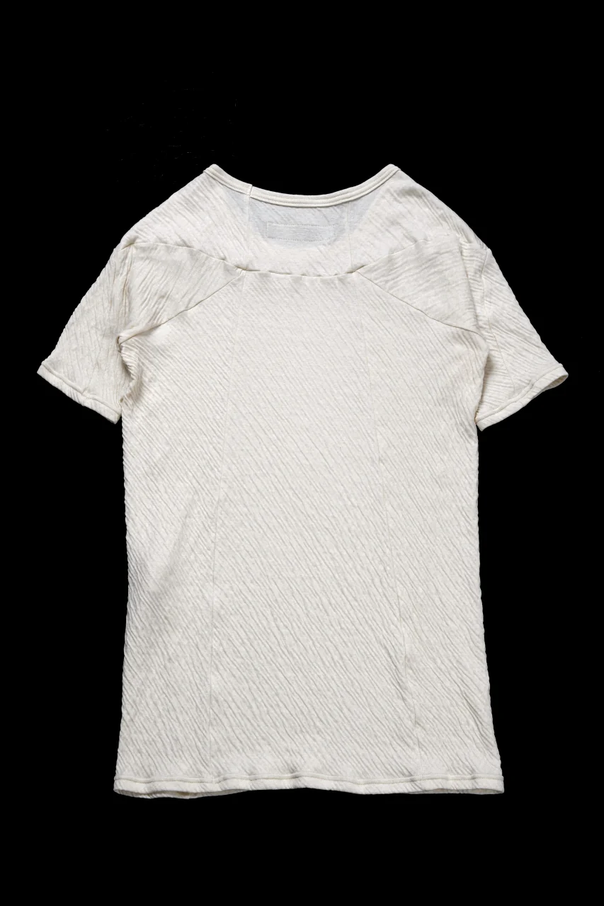A.F ARTEFACT MULTI PANEL SLIMFIT T-SHIRT / SOFT DOUBLEFACE (IVORY) - Image 3