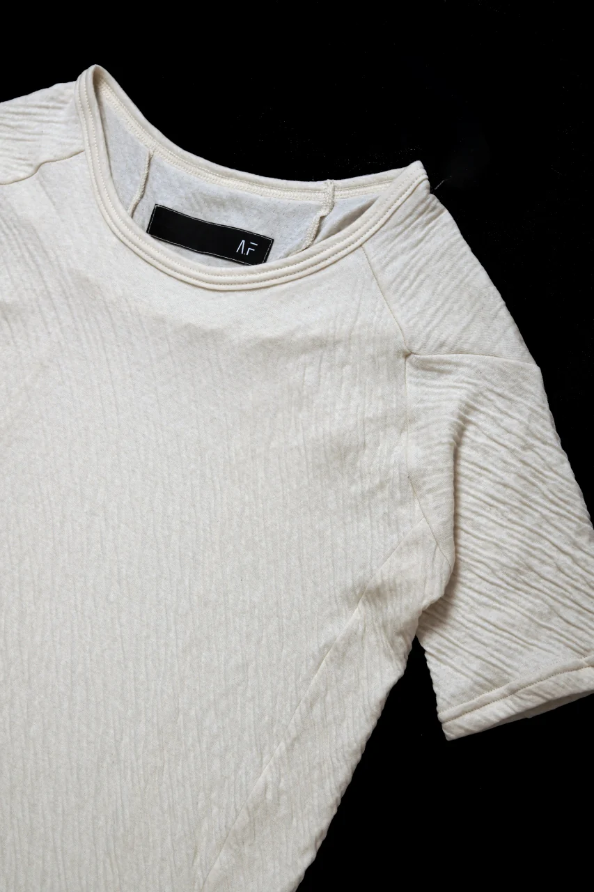 A.F ARTEFACT MULTI PANEL SLIMFIT T-SHIRT / SOFT DOUBLEFACE (IVORY) - Image 4