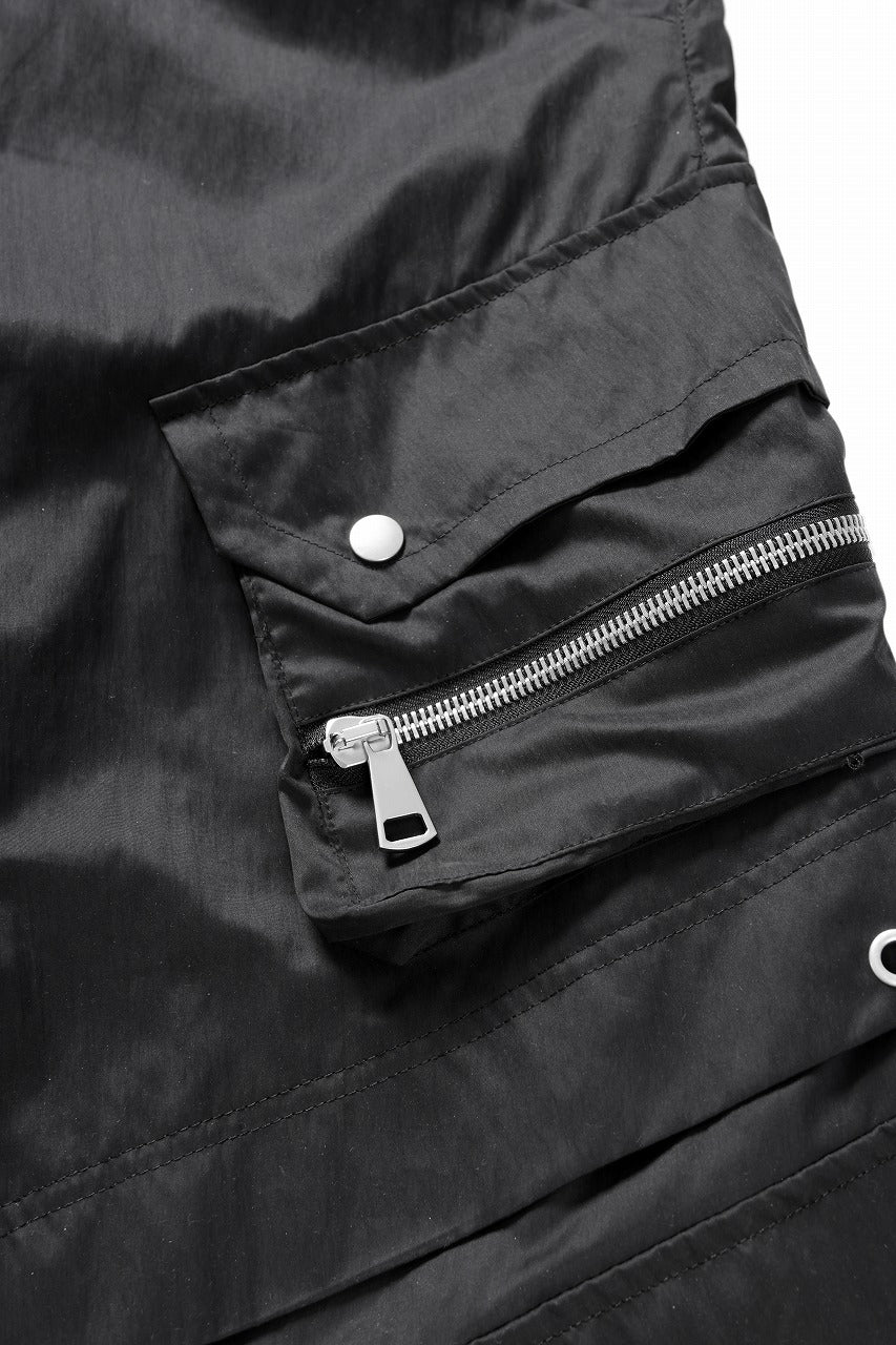 A.F ARTEFACT NYLON CARGO BAGGY PANTS (BLACK) - Image 10