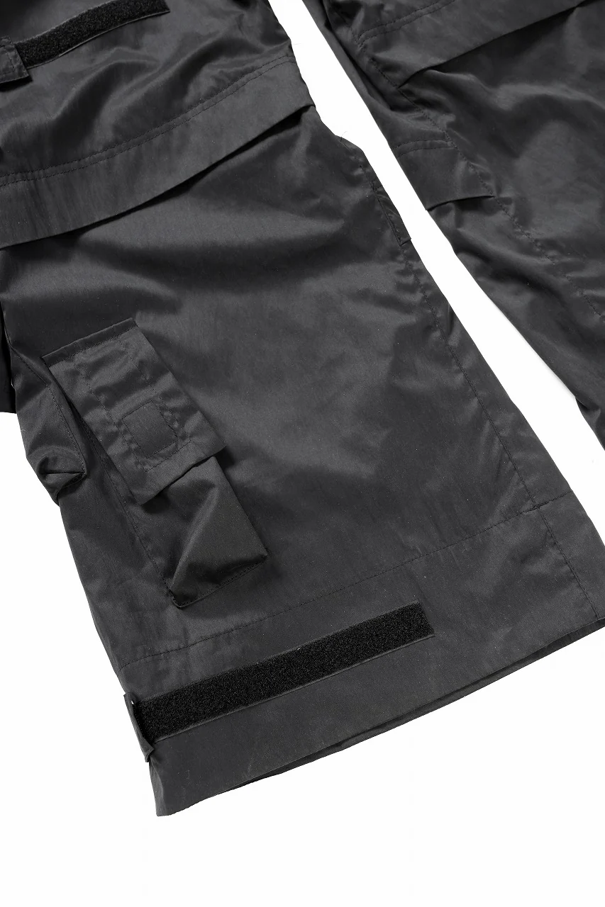 A.F ARTEFACT NYLON CARGO BAGGY PANTS (BLACK) - Image 13