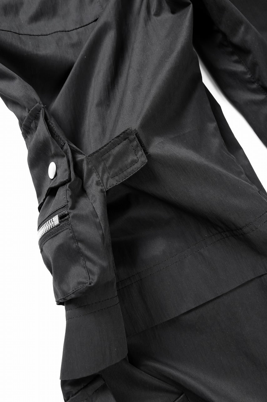 A.F ARTEFACT NYLON CARGO BAGGY PANTS (BLACK) - Image 15