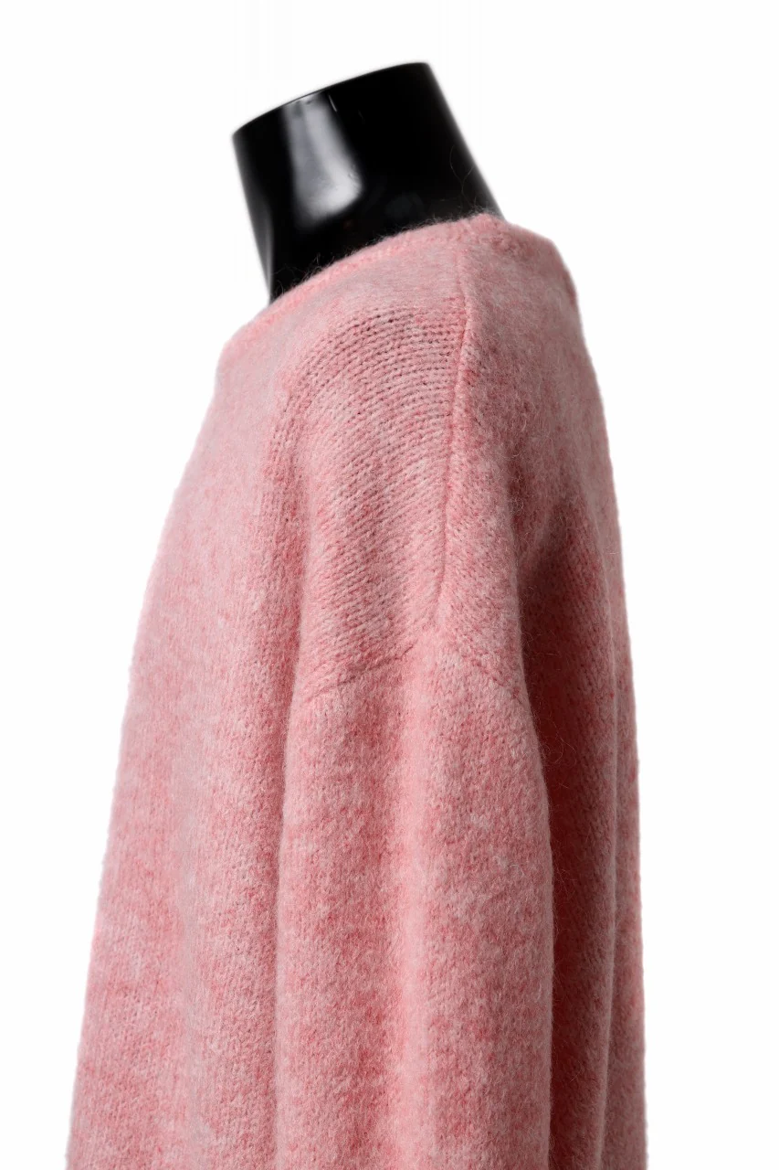 A.F ARTEFACT OVER SIZED KNIT TOPS / MIX WOOL (PINK) - Image 11