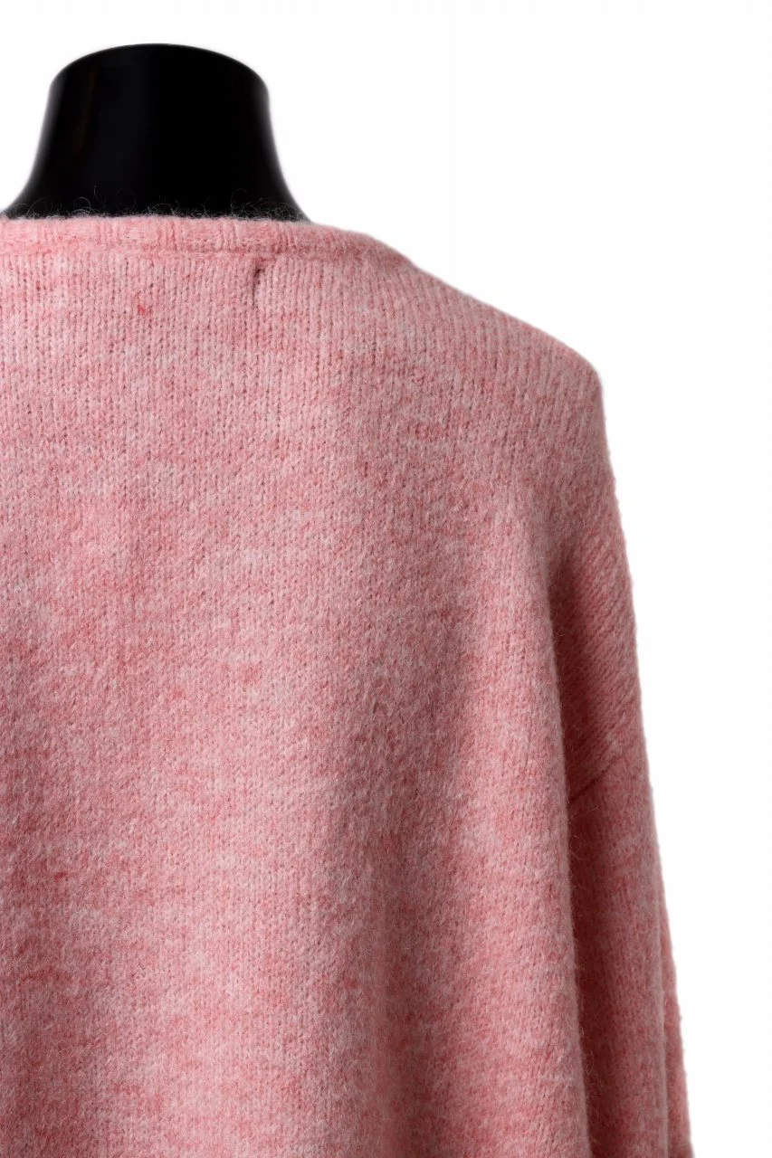 A.F ARTEFACT OVER SIZED KNIT TOPS / MIX WOOL (PINK) - Image 12