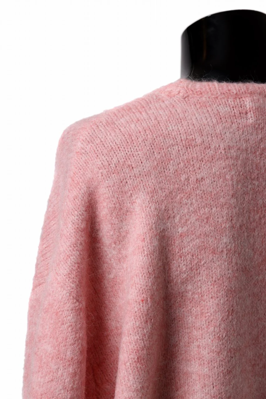 A.F ARTEFACT OVER SIZED KNIT TOPS / MIX WOOL (PINK) - Image 13
