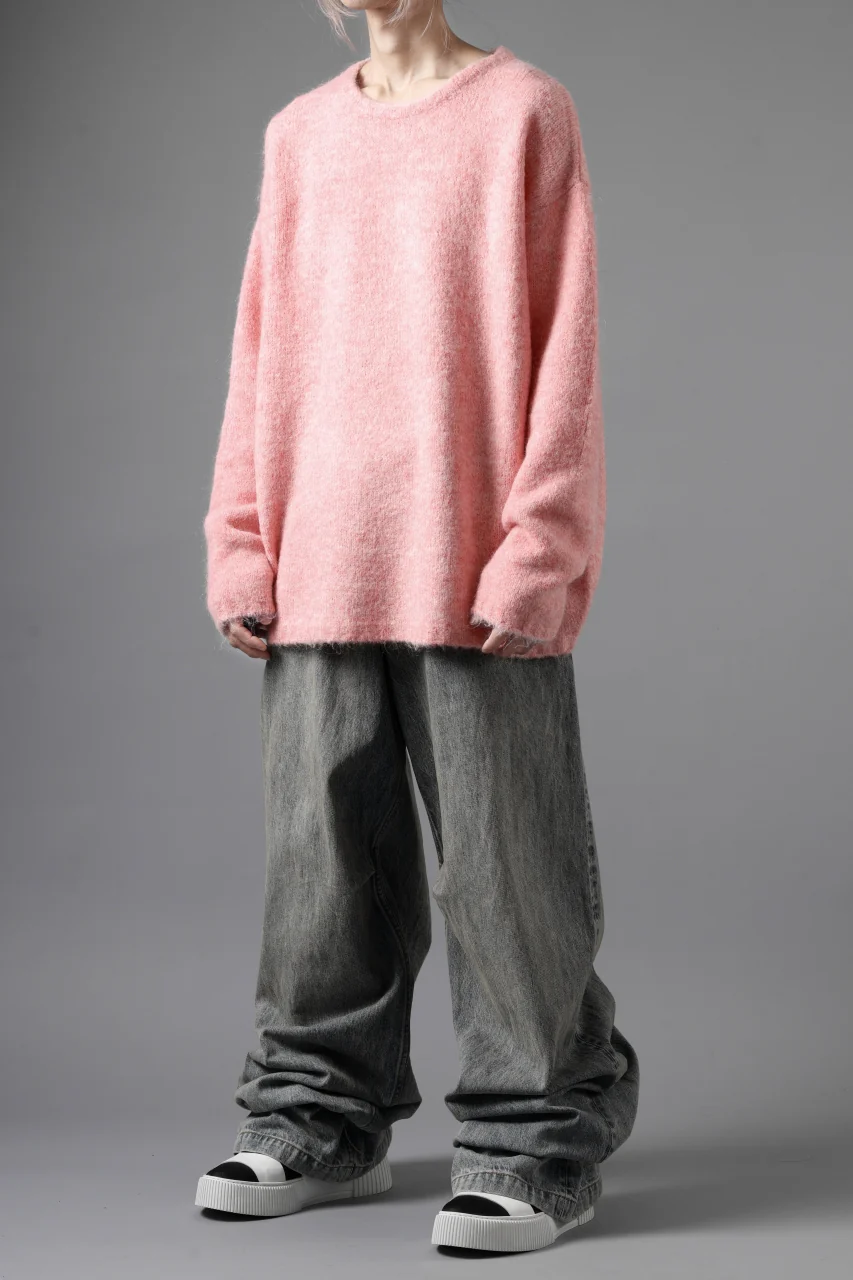 A.F ARTEFACT OVER SIZED KNIT TOPS / MIX WOOL (PINK) - Image 17