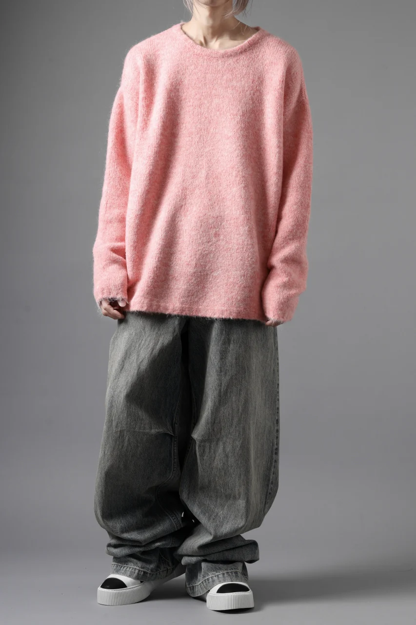 A.F ARTEFACT OVER SIZED KNIT TOPS / MIX WOOL (PINK) - Image 22
