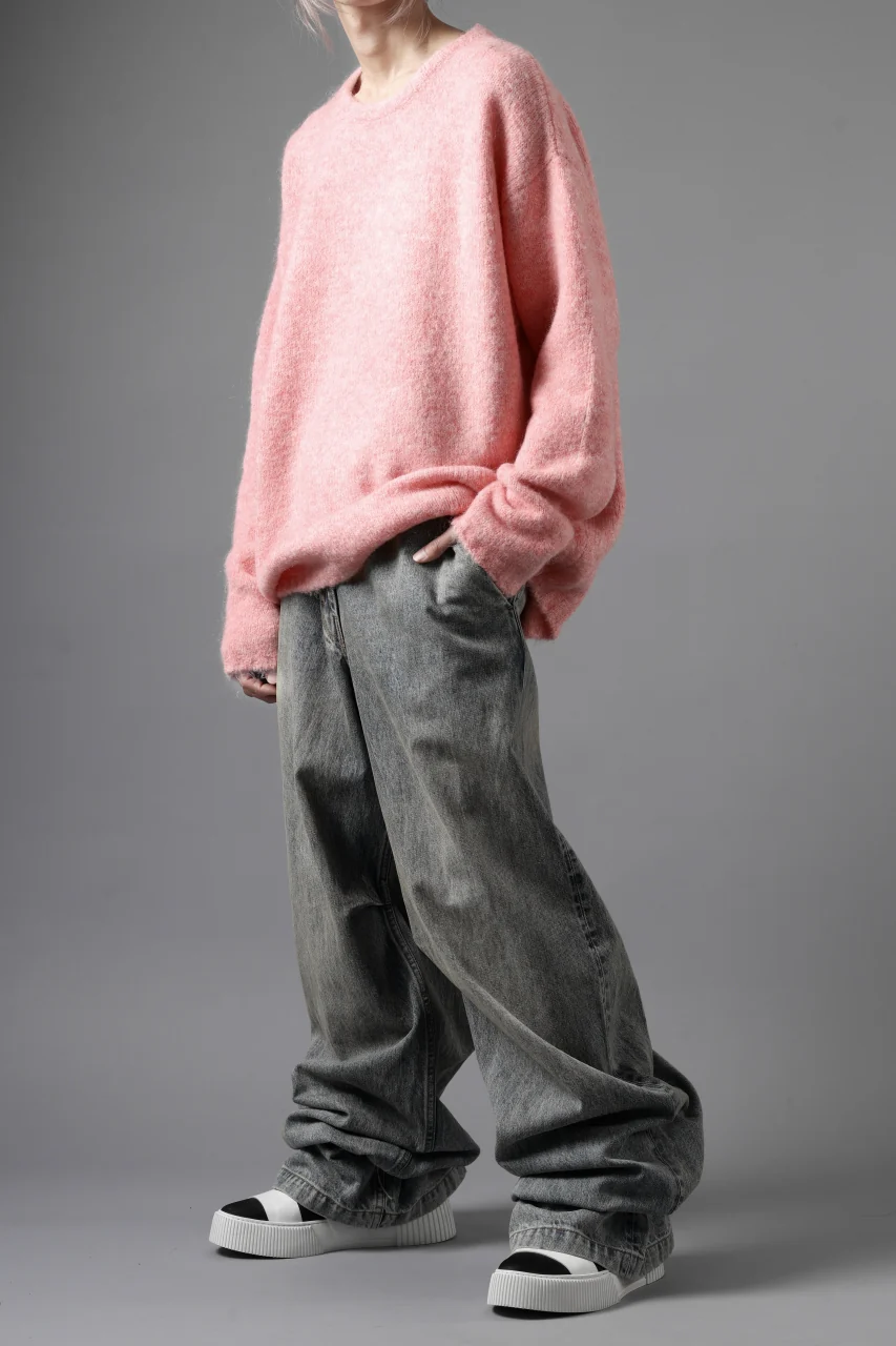A.F ARTEFACT OVER SIZED KNIT TOPS / MIX WOOL (PINK) - Image 25