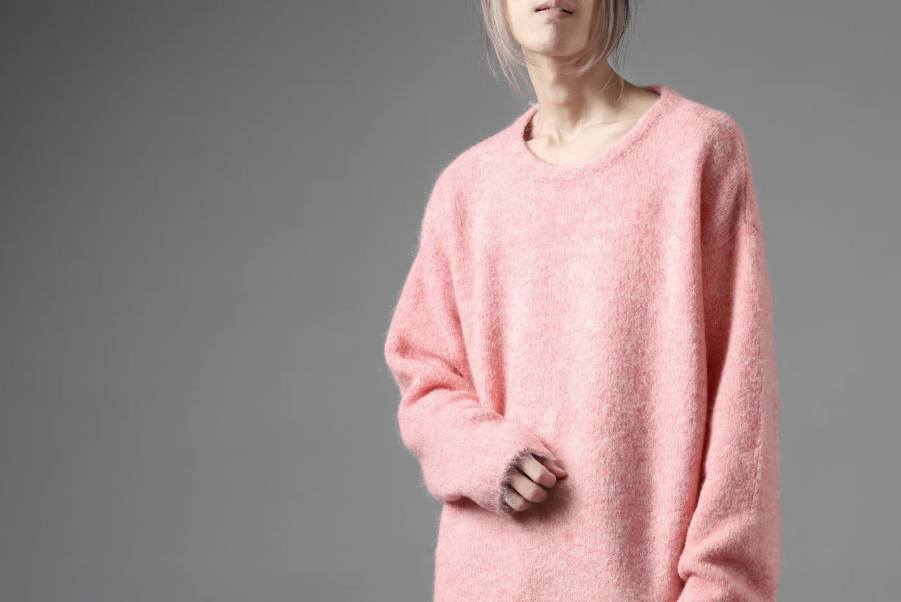 A.F ARTEFACT OVER SIZED KNIT TOPS / MIX WOOL (PINK) - Image 26
