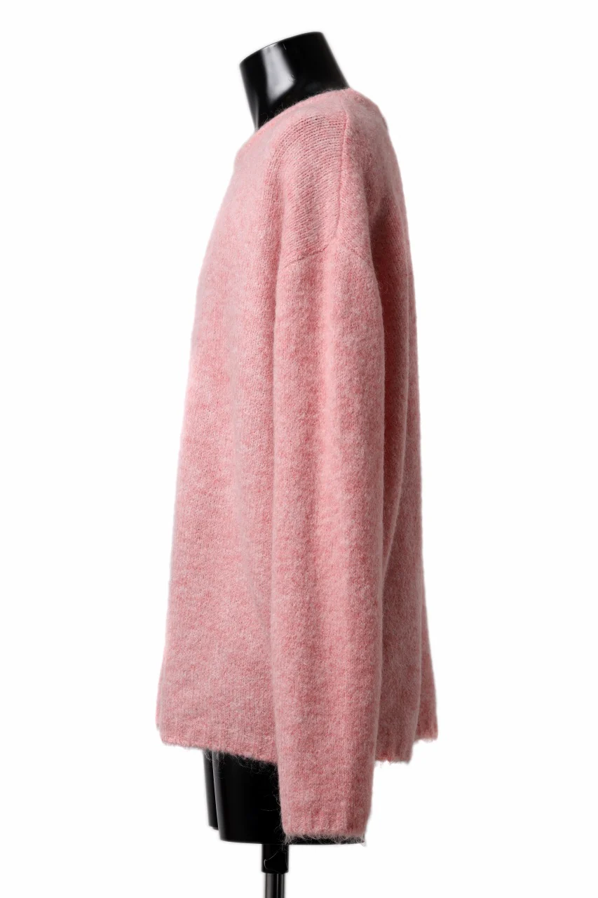 A.F ARTEFACT OVER SIZED KNIT TOPS / MIX WOOL (PINK) - Image 6