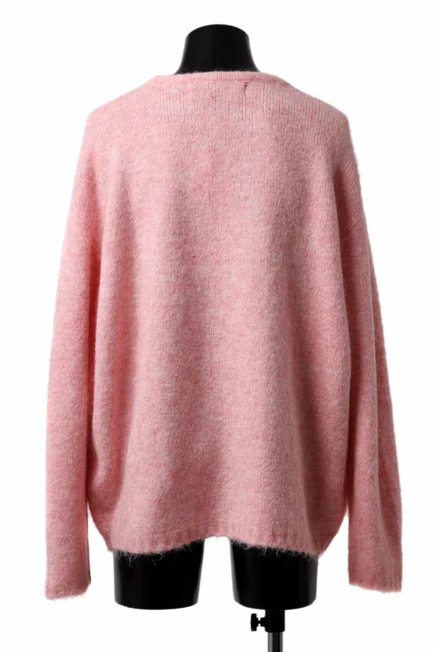 A.F ARTEFACT OVER SIZED KNIT TOPS / MIX WOOL (PINK) - Image 7