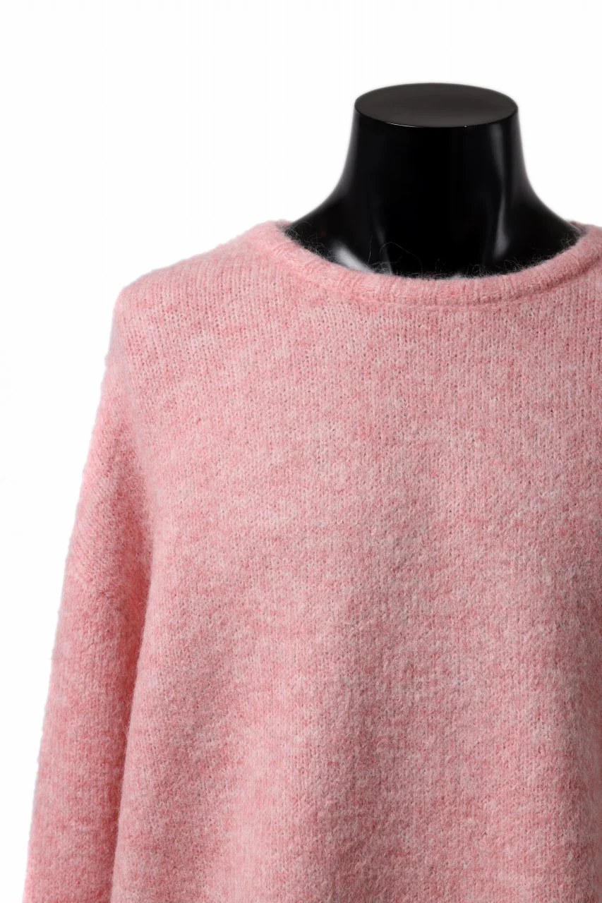 A.F ARTEFACT OVER SIZED KNIT TOPS / MIX WOOL (PINK) - Image 8