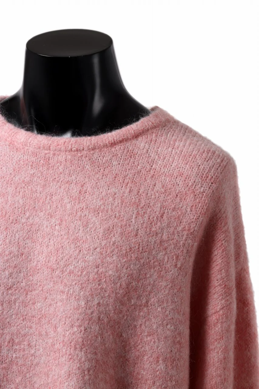 A.F ARTEFACT OVER SIZED KNIT TOPS / MIX WOOL (PINK) - Image 9