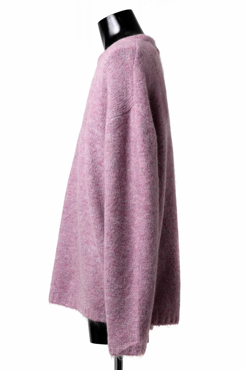 A.F ARTEFACT OVER SIZED KNIT TOPS / MIX WOOL (PURPLE) - Image 3