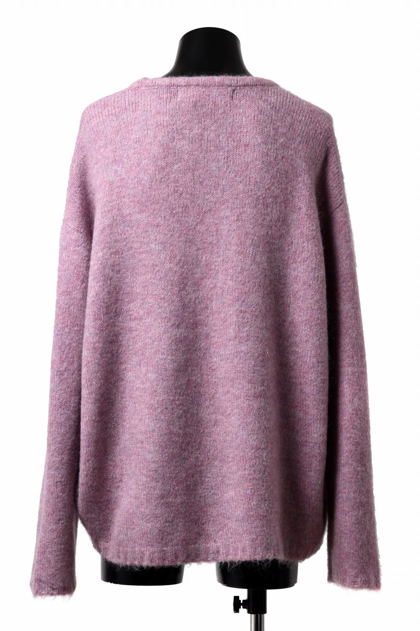 A.F ARTEFACT OVER SIZED KNIT TOPS / MIX WOOL (PURPLE) - Image 4