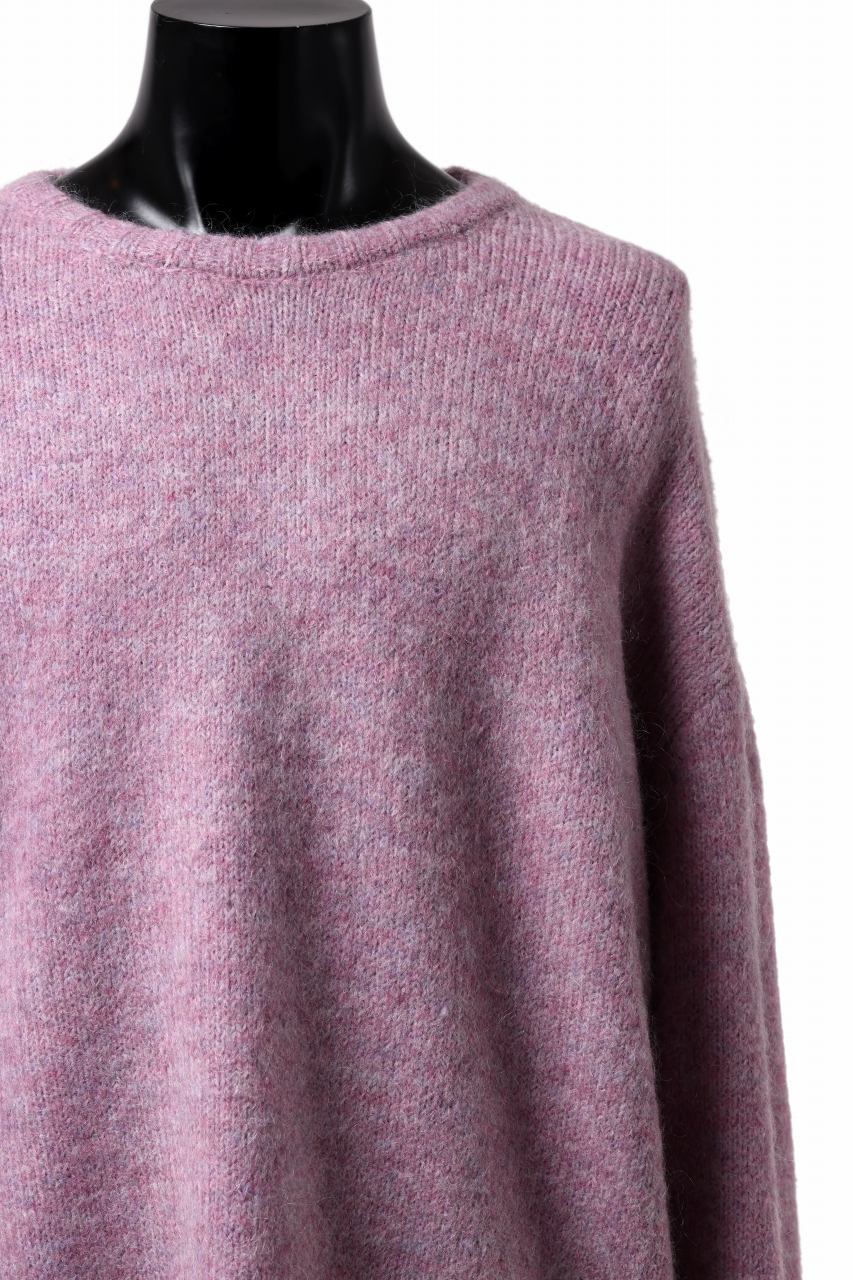 A.F ARTEFACT OVER SIZED KNIT TOPS / MIX WOOL (PURPLE) - Image 6