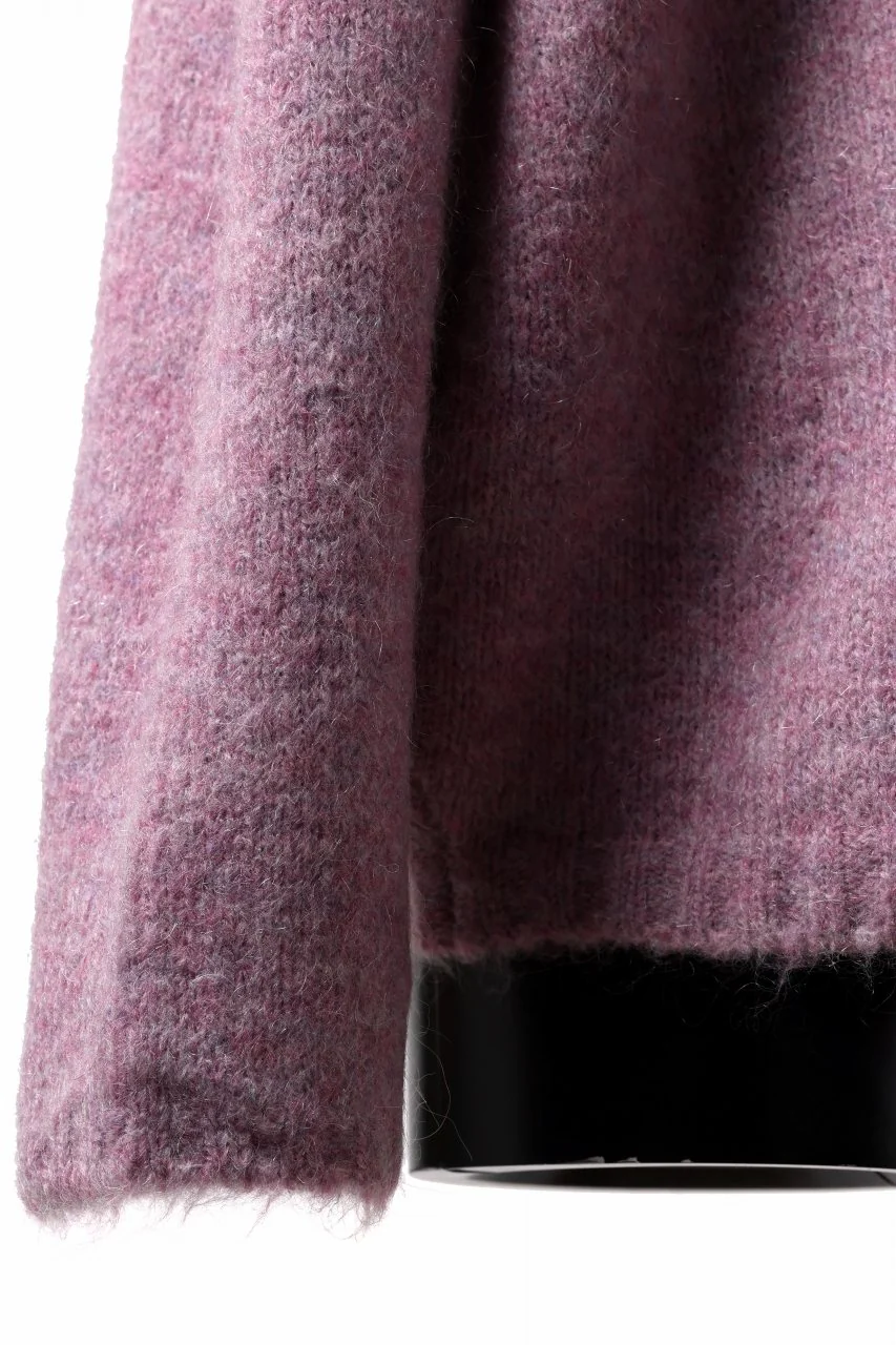 A.F ARTEFACT OVER SIZED KNIT TOPS / MIX WOOL (PURPLE) - Image 8
