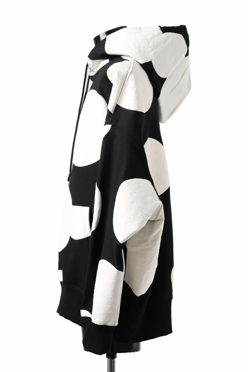 A.F ARTEFACT POLKA PATTERN SWEAT HOODIE (BLACK) - Image 15