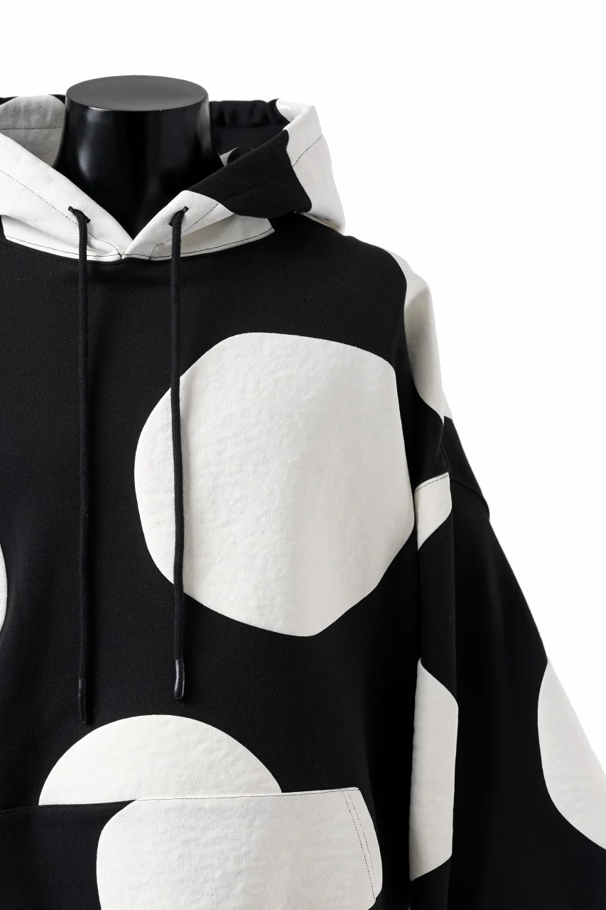 A.F ARTEFACT POLKA PATTERN SWEAT HOODIE (BLACK) - Image 18