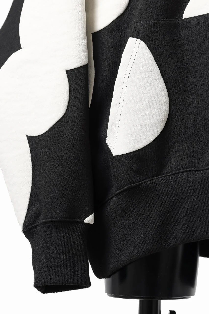 A.F ARTEFACT POLKA PATTERN SWEAT HOODIE (BLACK) - Image 20