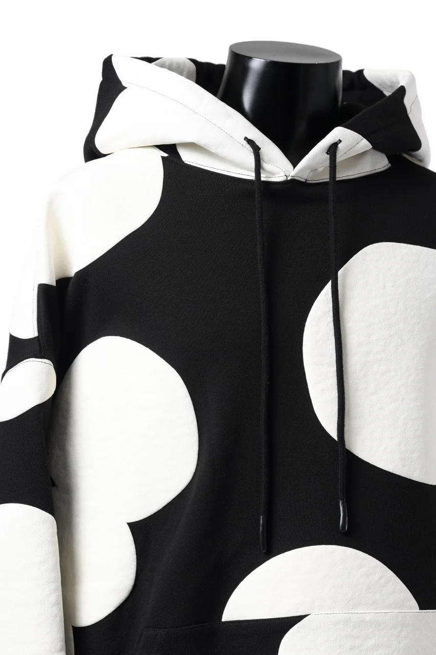 A.F ARTEFACT POLKA PATTERN SWEAT HOODIE (BLACK) - Image 21