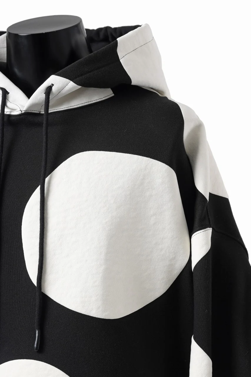 A.F ARTEFACT POLKA PATTERN SWEAT HOODIE (BLACK) - Image 23