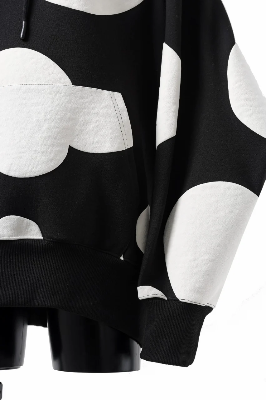A.F ARTEFACT POLKA PATTERN SWEAT HOODIE (BLACK) - Image 24