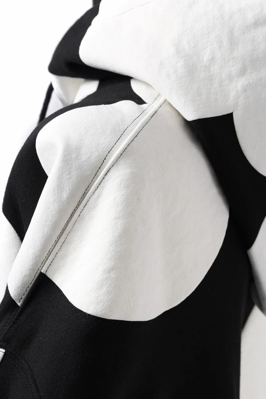 A.F ARTEFACT POLKA PATTERN SWEAT HOODIE (BLACK) - Image 25