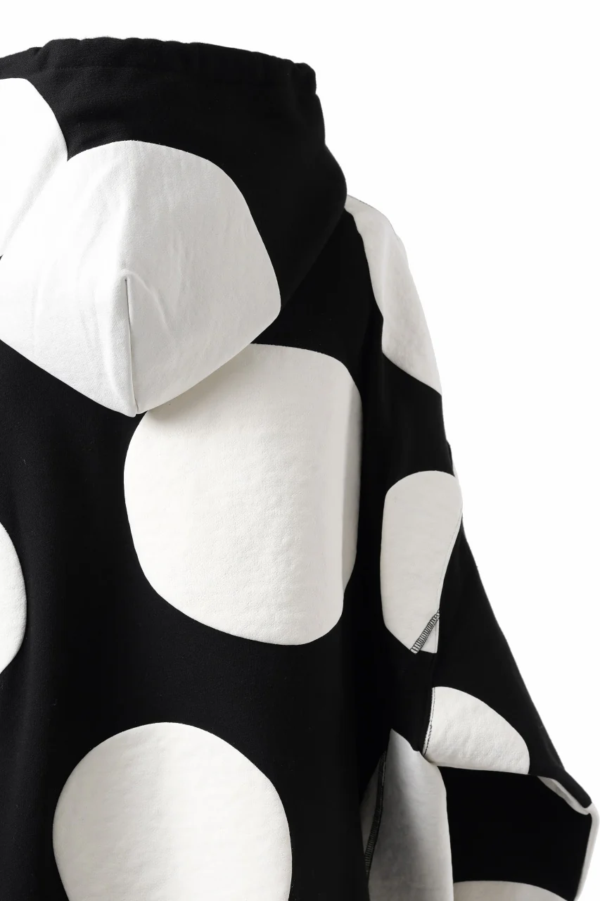 A.F ARTEFACT POLKA PATTERN SWEAT HOODIE (BLACK) - Image 26
