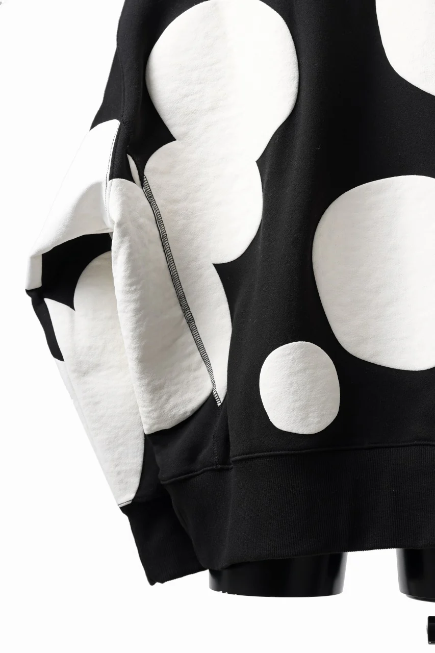 A.F ARTEFACT POLKA PATTERN SWEAT HOODIE (BLACK) - Image 27