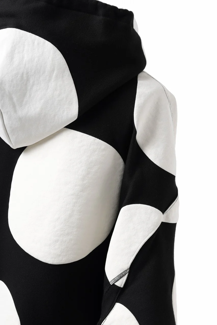 A.F ARTEFACT POLKA PATTERN SWEAT HOODIE (BLACK) - Image 28