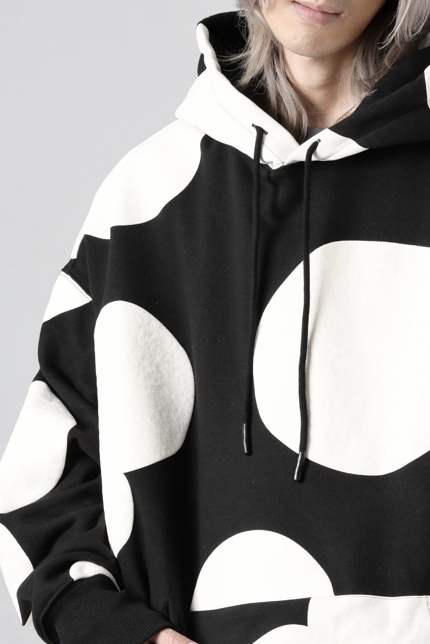 A.F ARTEFACT POLKA PATTERN SWEAT HOODIE (BLACK) - Image 31