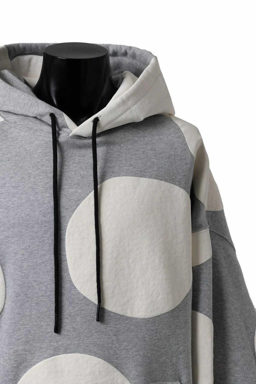 A.F ARTEFACT POLKA PATTERN SWEAT HOODIE (HEATHER GREY) - Image 18